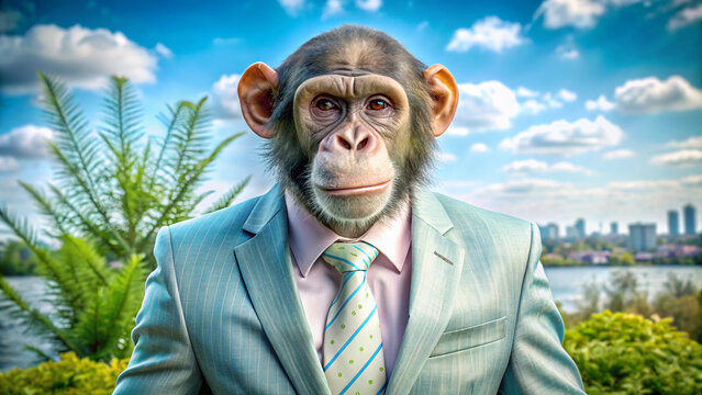monkey in suit