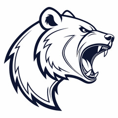 Naklejka premium Bear vector design for logo brands and mascots