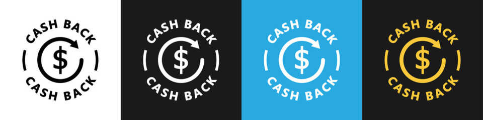 Cash Back - vector icon isolated on different backgrounds