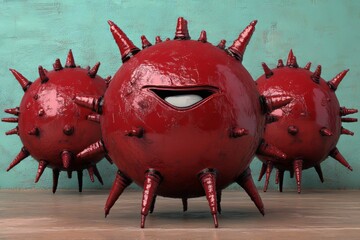 3D graphic showcasing the eradication of tuberculosis bacteria for treatment purposes