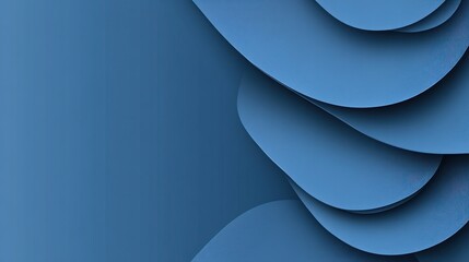 Fototapeta premium Elegant Blue Abstract Background with Overlapping Geometric Shapes Design