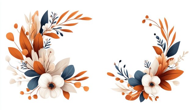 Elegant Autumnal Floral Arrangements in Warm Tones