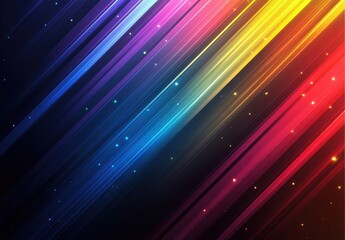 Black lighting background with diagonal stripes. Vector abstract background