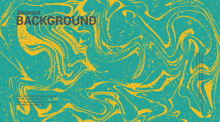 green and yellow abstract background with colorful waves. Trendy vector illustration in style color.