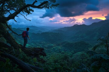 Obraz premium In the aftermath of the battle, everything was obliterated from existence. Black clouds loomed over the globe. The land is riddled with the trails of tanks and weaponry. The notion of nuclear