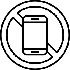 No Mobile Phone Icon