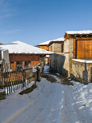 Winter view of Village of Kovachevitsa, Bulgaria