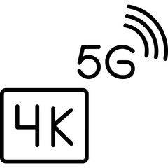 4K Vedio Straming Icon