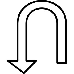 U Turn Icon