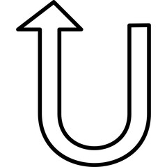U Turn Icon