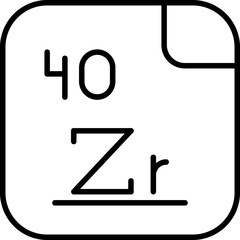 Zirconium Icon