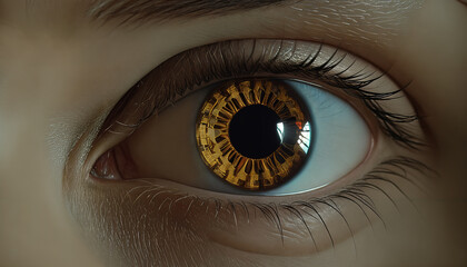 Fototapeta premium The Future of Space and Technology with Artificial Intelligence