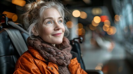 Fototapeta premium Portrait of smiling senior woman