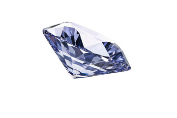 stunning blue diamond with intricate facets reflecting light beautifully, showcasing its elegance and brilliance. Perfect for jewelry or decorative purposes