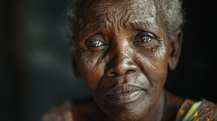 Obraz premium Portrait of smiling senior woman