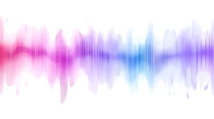 Abstract motion sound wave equalizer colorful gradient purple blue isolated on white background....