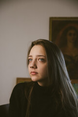 portrait with a beautiful girl