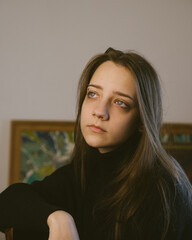 portrait with a beautiful girl