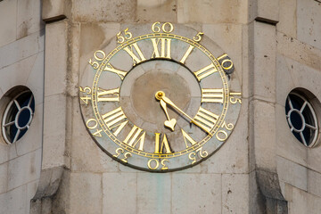 Horse Guards Clock in London, UK