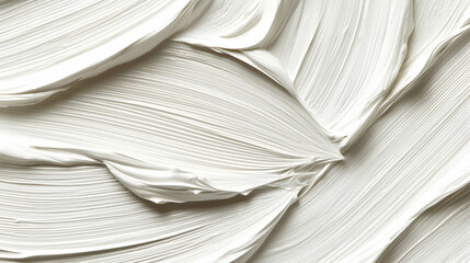 White cream swirls texture, studio shot, abstract background, cosmetic product advertisement