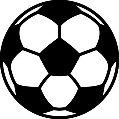 football ball black icon, soccer sign