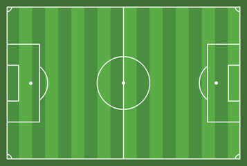 Soccer Stadium top view, vector