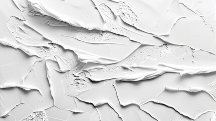 Obraz premium Textured white surface with abstract patterns and layers of paint, creating modern and artistic feel. Ideal for backgrounds or design elements
