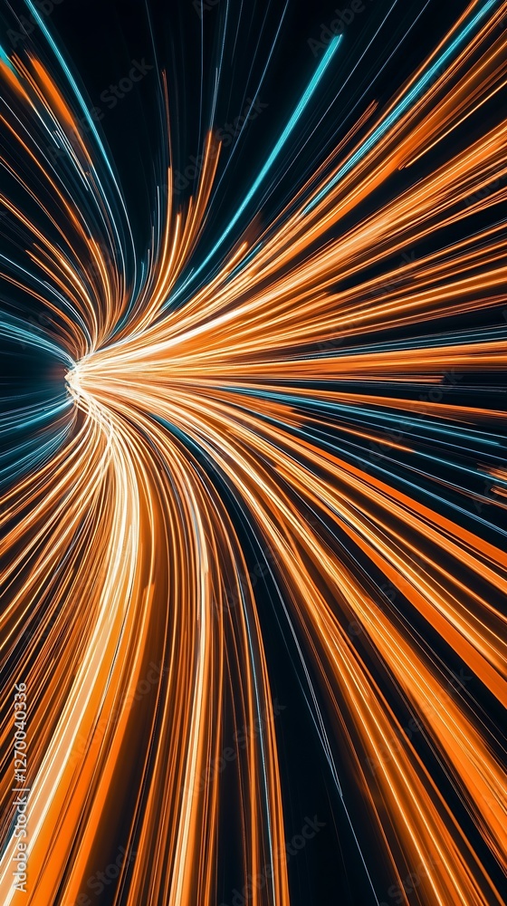 Aufkleber streaks of vibrant light swirling together creating a captivating experience of motion and energy at