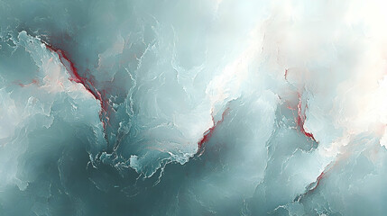 Abstract Teal Red Cloud Texture Background, Digital Art, Website Banner