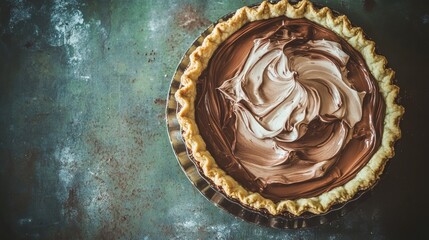 A Stunning Chocolate Swirl Pie, A Culinary Masterpiece