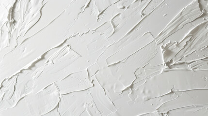 Obraz premium Textured white paint on wall, creating modern and artistic background. smooth and uneven surface adds depth and interest to design