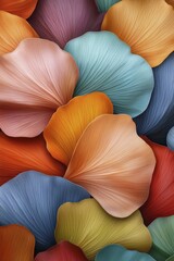 Vivid close-up of radiant blossoms in full bloom, showcasing delicate petal patterns and vibrant hues, invoking feelings of peace and happiness.