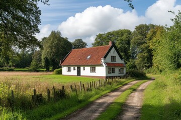 Obraz premium Picturesque Countryside Home