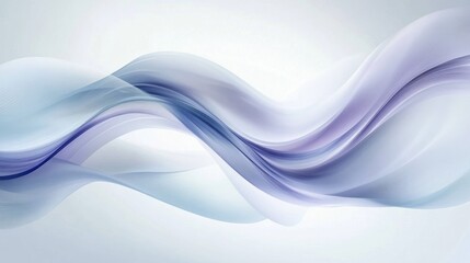 Fototapeta premium Elegant Abstract Wave Background in Soft Blue and Purple Hues