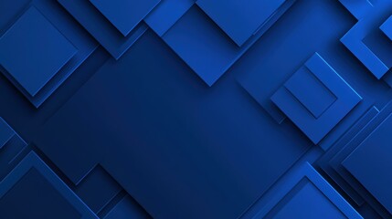 Fototapeta premium Explore a sleek modern banner with dark blue tones and overlapping square shapes, perfect for creative projects.