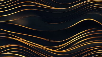 Discover a sleek and modern abstract design with luxurious gold waves, perfect for an elegant backdrop or business card.
