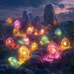 Glowing Gems in the Night 