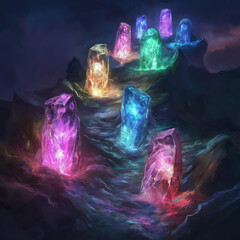 Glowing Gems in the Night 