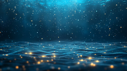 Background design for website in or resolution. Underwater Starfields. Illustration