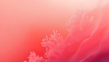Fototapeta premium Abstract coral pink gradient color banner background. Generated image