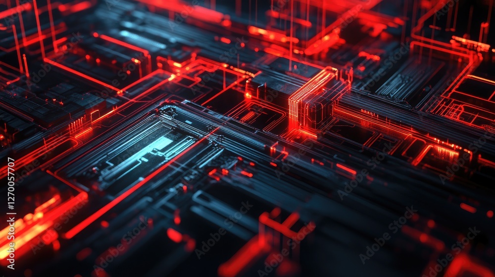 Poster global ai network with interconnected data pipelines, symbolizing modern internet technology.