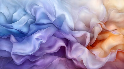Obraz premium Abstract pastel fabric swirls, flowing design, textured background, website design element