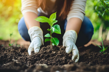 Environmental conservation and pollution control concept promoting sustainability awareness