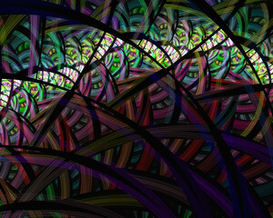 Abstract stained glass background