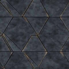 Abstract geometric wall paneling design