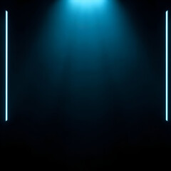 spotlight on stage show white light in the dark