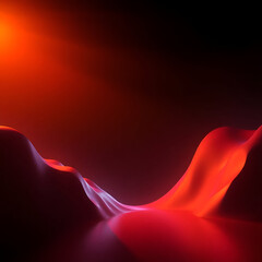 wallpaper in reddish and orange waves