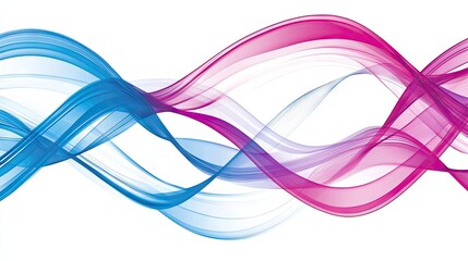 Abstract colorful wavy lines background. Possible use Design element