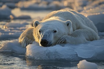 Fototapeta premium Breathtaking Aerial View of Majestic Polar Ice Caps – Stunning Frozen Landscape in High Resolution