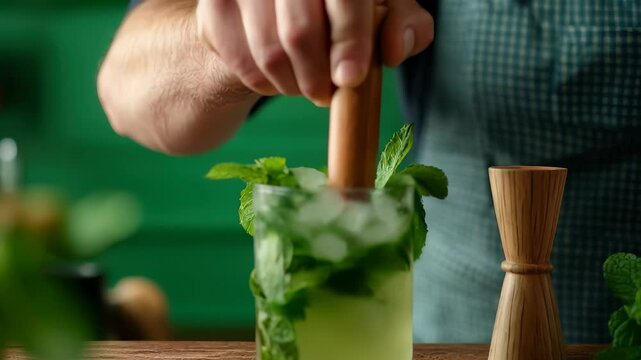 Refreshing Mint Cocktail Bartenders Guide to Muddling Fresh Ingredients for Perfect Drink